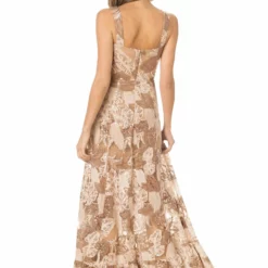 Dress The Population Anabel Dress -Dress The Population Sales Store ANABEL DDR911 K824 BEIGEMULTI 4 scaled