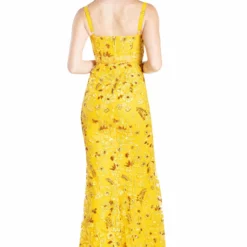 Dress The Population Aria Dress -Dress The Population Sales Store ARIA DDRB07 K611 LIGHTAMBERMULTI 4 scaled