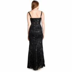 Dress The Population Aria Gown -Dress The Population Sales Store ARIA DDRB07 K619 BLACK MULTI 4 scaled