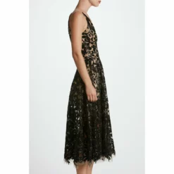 Dress The Population Blair Dress -Dress The Population Sales Store BLAIR 1405 1201 BLACK NUDE 2