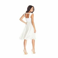 Dress The Population Brielle Dress -Dress The Population Sales Store BRIELLE DDR619 3000 OFFWHITE 04