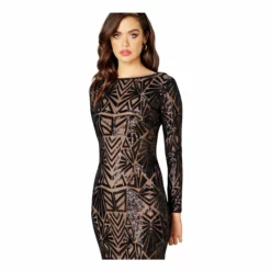 Dress The Population Emery Dress -Dress The Population Sales Store EMERY 1196 1163 BLACK 3 scaled