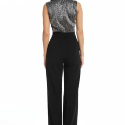 Dress The Population Everette Jumpsuit 5 Dress The Population Everette Jumpsuit -Dress The Population Sales Store EVERETTE DJUH96 K967 BLACK SILVER 04 scaled