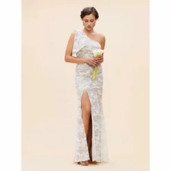 Dress The Population Genevieve Gown -Dress The Population Sales Store GENEVIEVE DDR437 K194 WHITE 1 BRIDAL