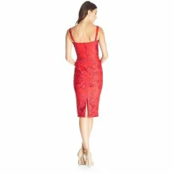 Dress The Population Jaida Dress -Dress The Population Sales Store JAIDA DDR436 K230 ROUGE RED MULTI 4
