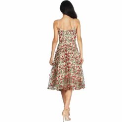 Dress The Population Janice Dress -Dress The Population Sales Store JANICE DDR396 K183 ROUGE RED MULTI 4