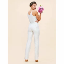 Dress The Population Kinsley Dress -Dress The Population Sales Store KINSLEY DJU433 1250 WHITE MULTI 4 BRIDAL