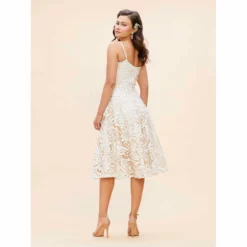 Dress The Population Layla Dress -Dress The Population Sales Store LAYLA DDR428 K232 OFF WHITE 4 4a24c165 7962 4936 9574 21bd77e93ac7