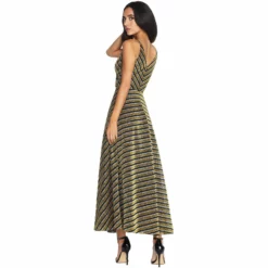 Dress The Population Lena Dress -Dress The Population Sales Store LENA DDR395 K132 GOLD MULTI 4