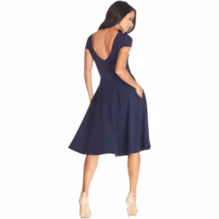 Dress The Population Livia Dress -Dress The Population Sales Store LIVIA DDR516 3053 MIDNIGHT BLUE 4