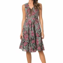 Dress The Population Macie Dress -Dress The Population Sales Store MACIE DDRB08 K647 FUCHSIAMULTI 1B scaled