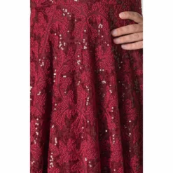 Dress The Population Magdalena Dress -Dress The Population Sales Store MAGDALENA DDRF23 K778 BURGUNDY 3 scaled