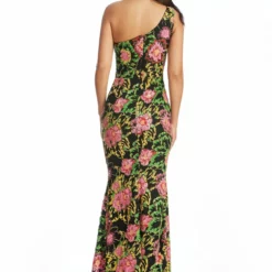 Dress The Population Magdalynn Gown -Dress The Population Sales Store MAGDALYNN DDRH69 K946 FUCHSIAMULTI 4 scaled