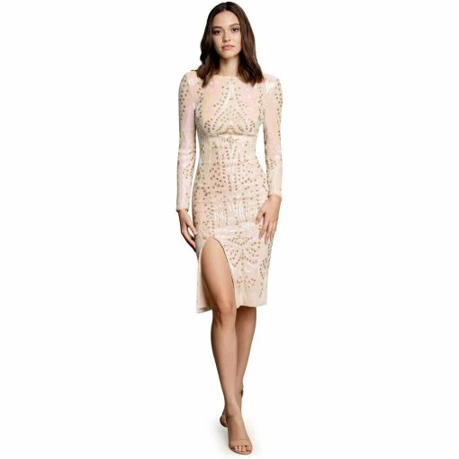 Dress The Population Natalie Dress -Dress The Population Sales Store NATALIE DDR628 K608 PEARLMULTI 1 scaled