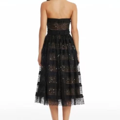 Dress The Population Ruby Dress -Dress The Population Sales Store RUBY DDR197 K931 BLACKNUDE 04 scaled