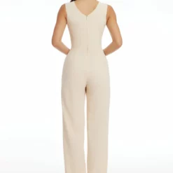 Dress The Population Sandra Jumpsuit -Dress The Population Sales Store SANDRAJUMPSUIT DJUG26 3053 CREAM 4 scaled