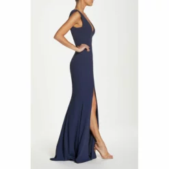 Dress The Population Sandra Gown -Dress The Population Sales Store SANDRA 1522 3053 MIDNIGHT BLUE 2B scaled