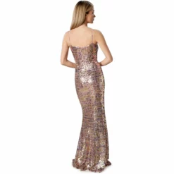 Dress The Population Tori Gown -Dress The Population Sales Store TORI DDRE39 K693 GOLDMULTI 4 scaled