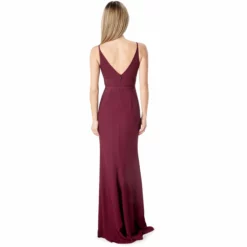 Dress The Population Viola Gown -Dress The Population Sales Store VIOLA DDRE71 W727 BURGUNDY 4 scaled