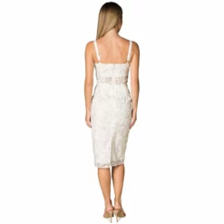 Dress The Population Willow Dress -Dress The Population Sales Store WILLOW DDRC00 K611 OFF WHITE MULTI 4 scaled